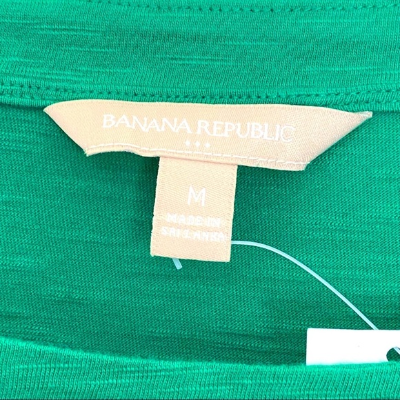 BANANA REPUBLIC Green n Blue Top Size Medium - Picture 5 of 6